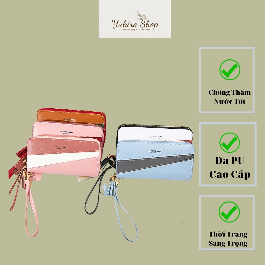 Ví Nữ Cầm Tay Dài Xinh Xắn Kiểu Dáng Đẹp Da PU Cao Cấp Thời Trang Hàn Quốc Sang Trọng LỊCH THIỆP