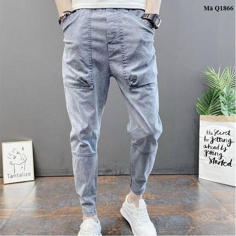 Quần Jean Nam Bo Chân Phong Cách Trẻ Trung, Quần Bò Nam Chất Jeans Cao Cấp Mẫu Mới Nhất MuradFashion Ms4023