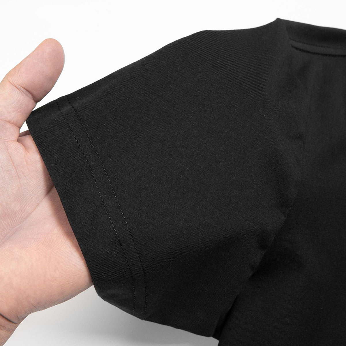Áo thun nam cổ tròn tay ngắn TeeSett big size cotton màu đen in hình chuột graphic design