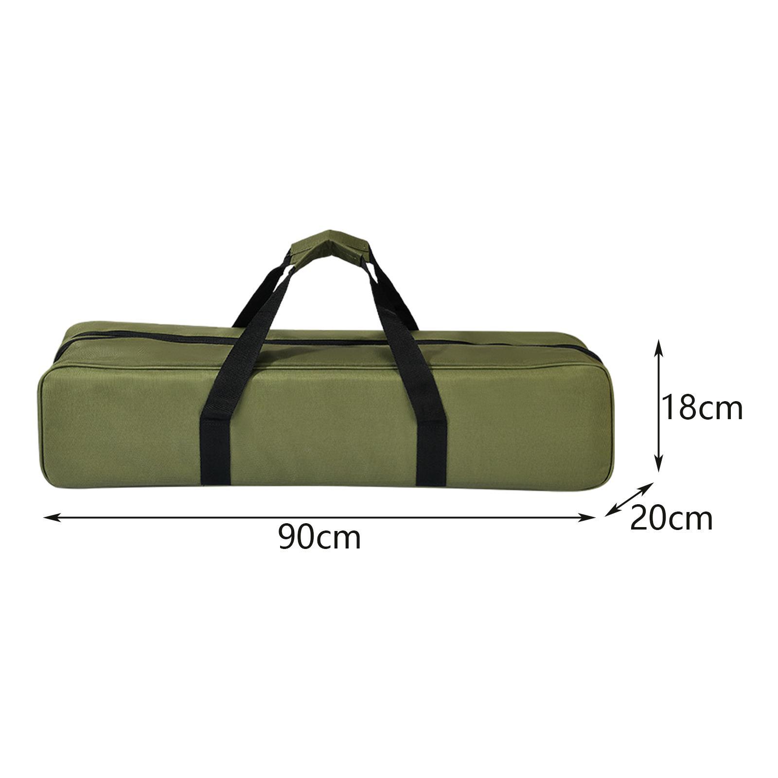 Camping Storage Bag Handbag Durable Waterproof Camping Equipment Oxford Cloth Zipper Carry Bag Tent Pole Bag for Light Stands Camping Hiking