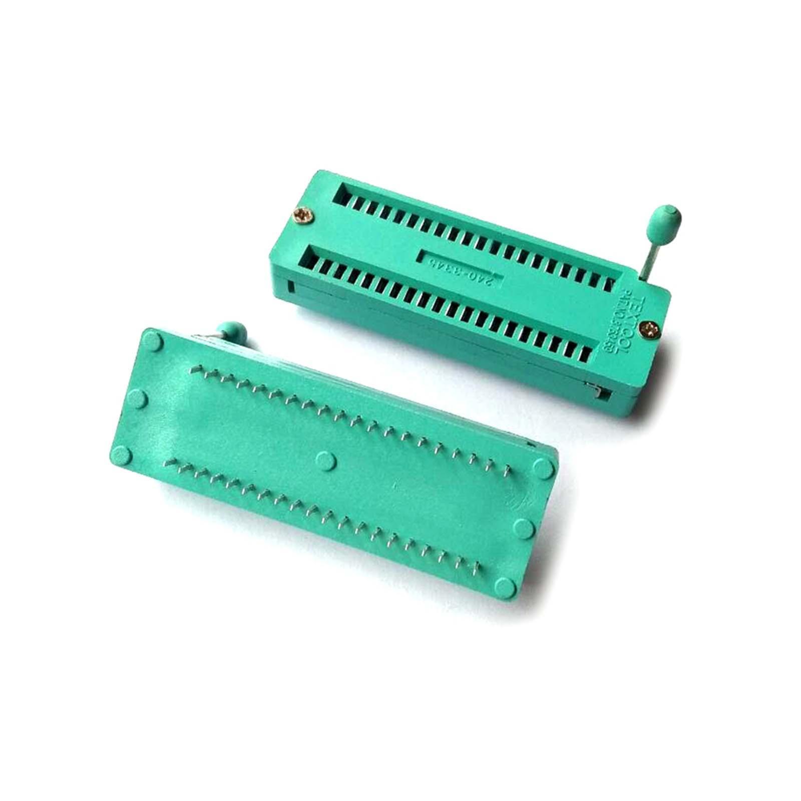2Pcs 40 Pin Zif Dip IC Test Board Sockets, Universal IC Test Zif Sockets, Test Adaptor Universal Zif IC Sockets, for Circuit Board