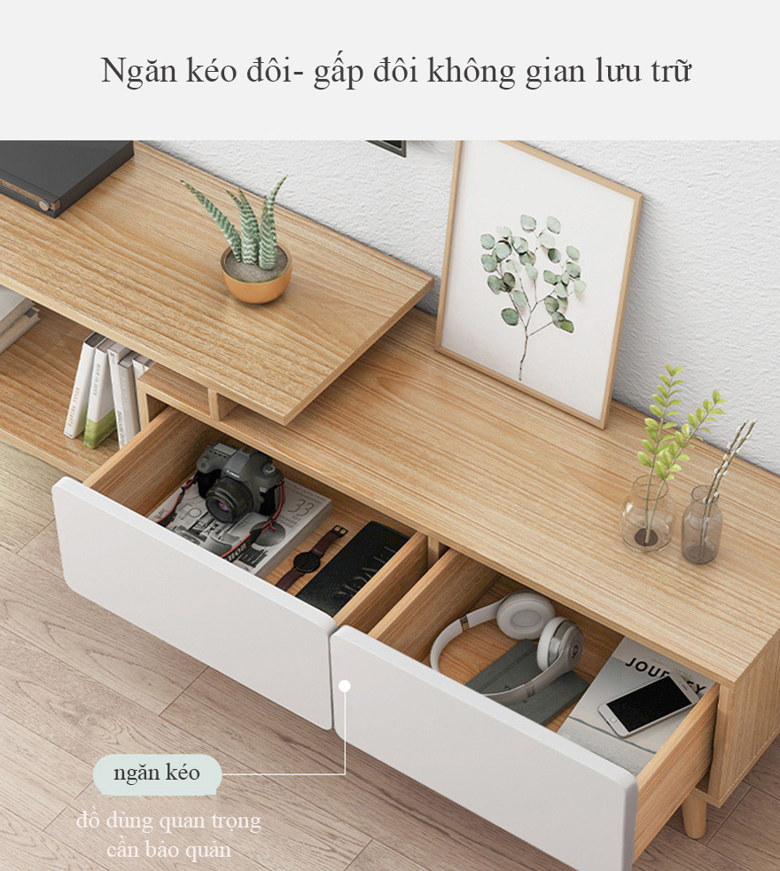 Kệ tivi gỗ công nghiệp kiểu dáng hiện đại