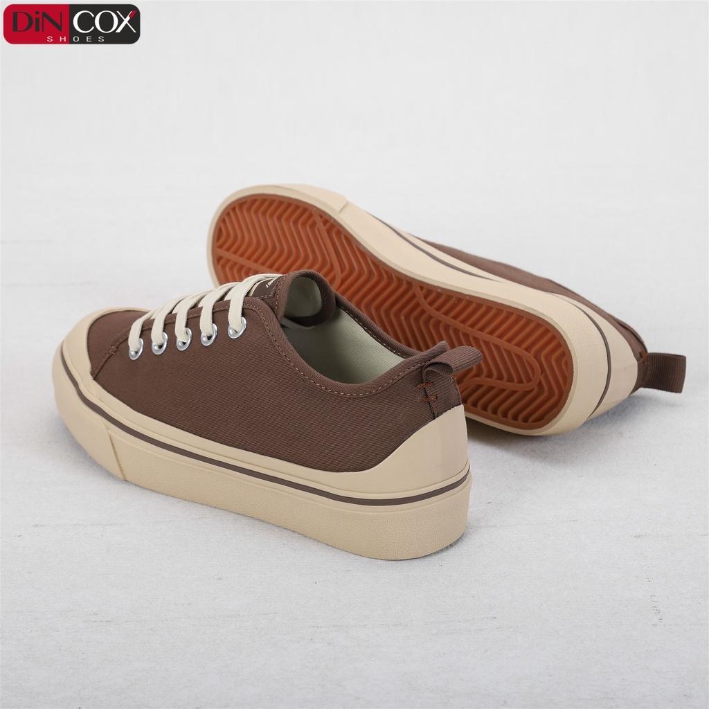 Giày Sneaker Vải Nữ DINCOX D31 Năng Động Nữ Tính Chocolate