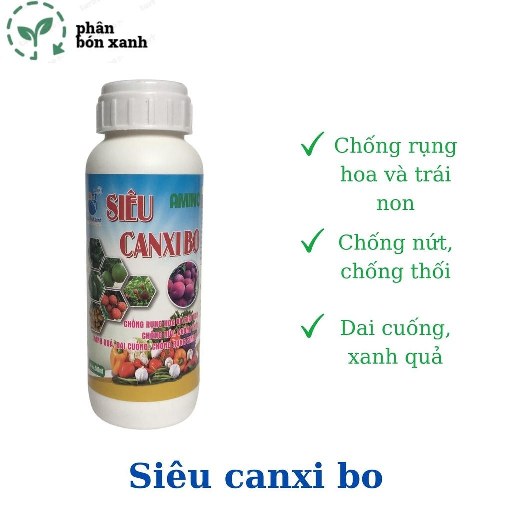 CANXI BO phân bón chống nứt, chống thối, rụng hoa và trái non, dai cuống cứng vỏ
