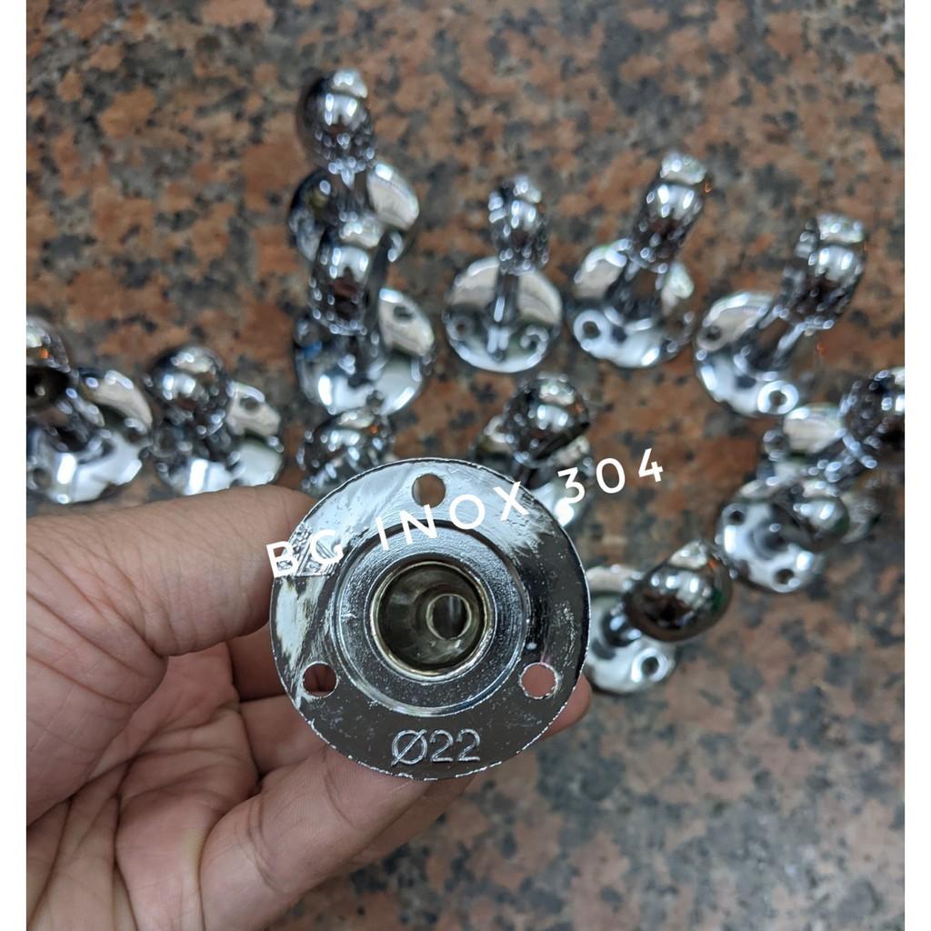 Chân đỡ ống Inox, bát đỡ ống Inox loại dày cao cấp nhất, bát đỡ thanh Inox lắp rèm