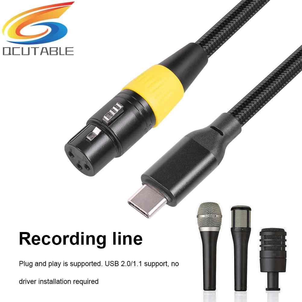 Cáp ChuyểN ĐổI Âm Thanh Micro LoạI C USB 2.0 Sang XLR 3 Pin