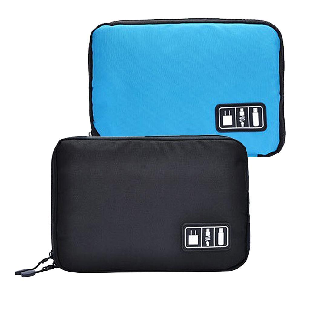 Portable Case Pouch Storage Bag For Earphone Data Cable Charger USB