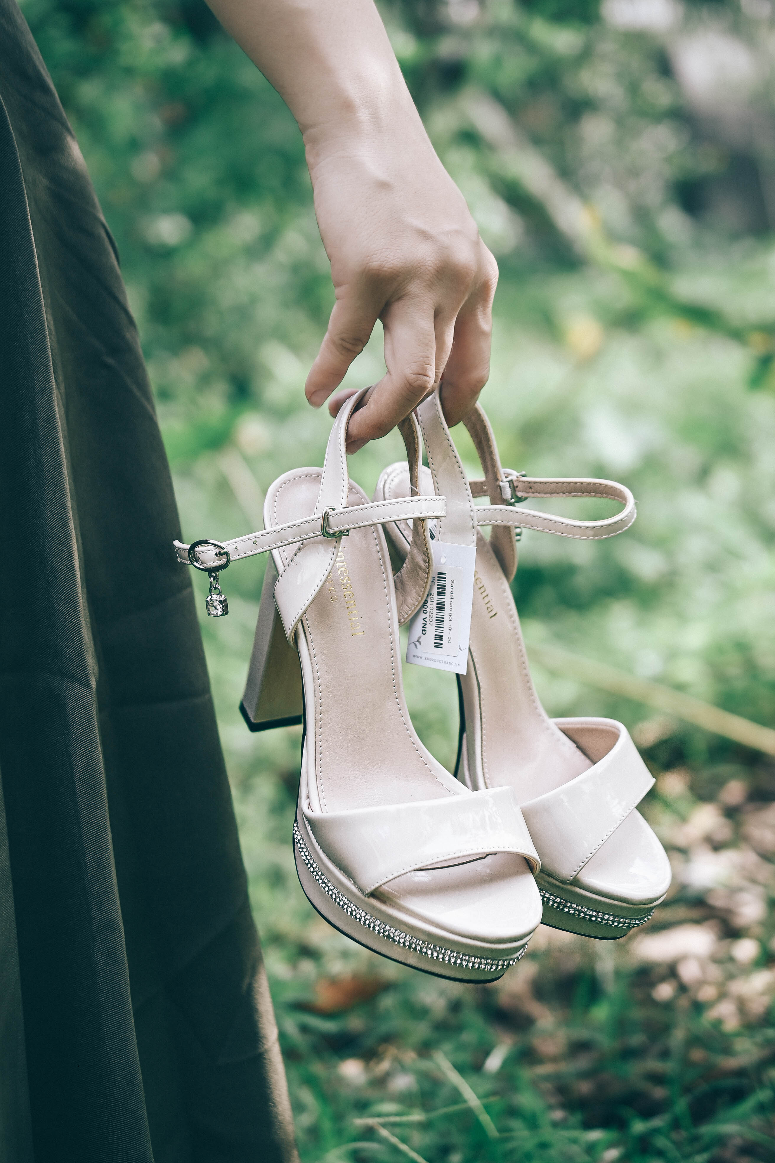Sandal cao gót nữ đế 12F