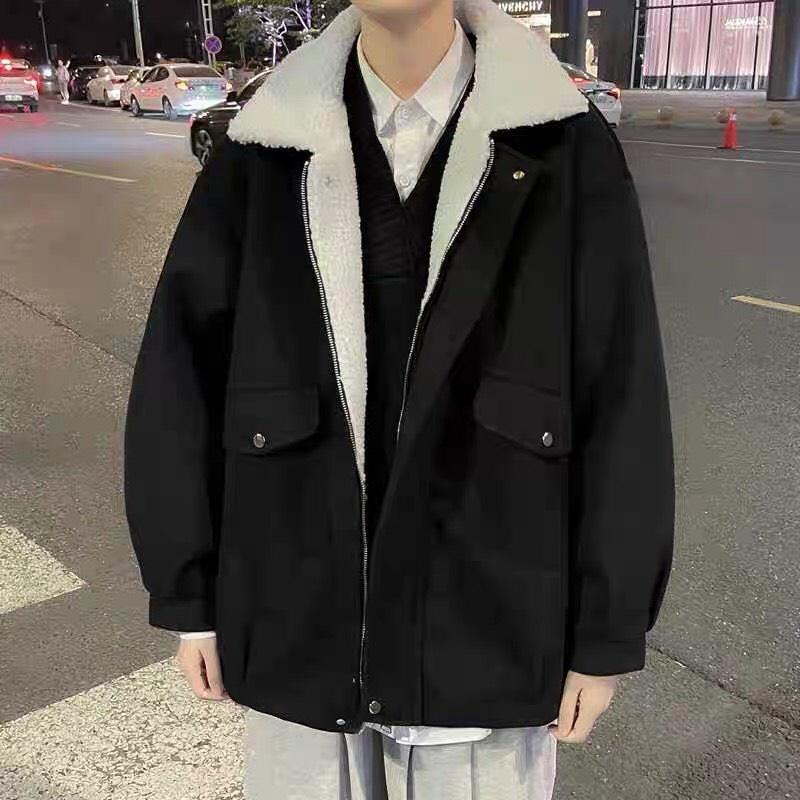 Áo khoác unisex - Chất dạ lì có lót lông cừu bên trong, lên dáng trẻ trung năng động, mặc đi chơi đi hoc