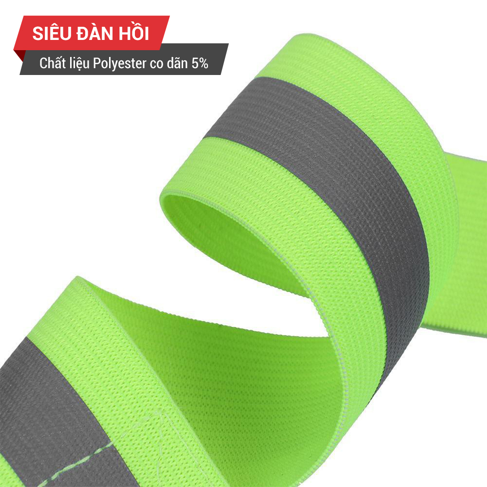 Dây đai phản quang chạy bộ, đạp xe co giãn 4 chiều GoodFit GF04RA