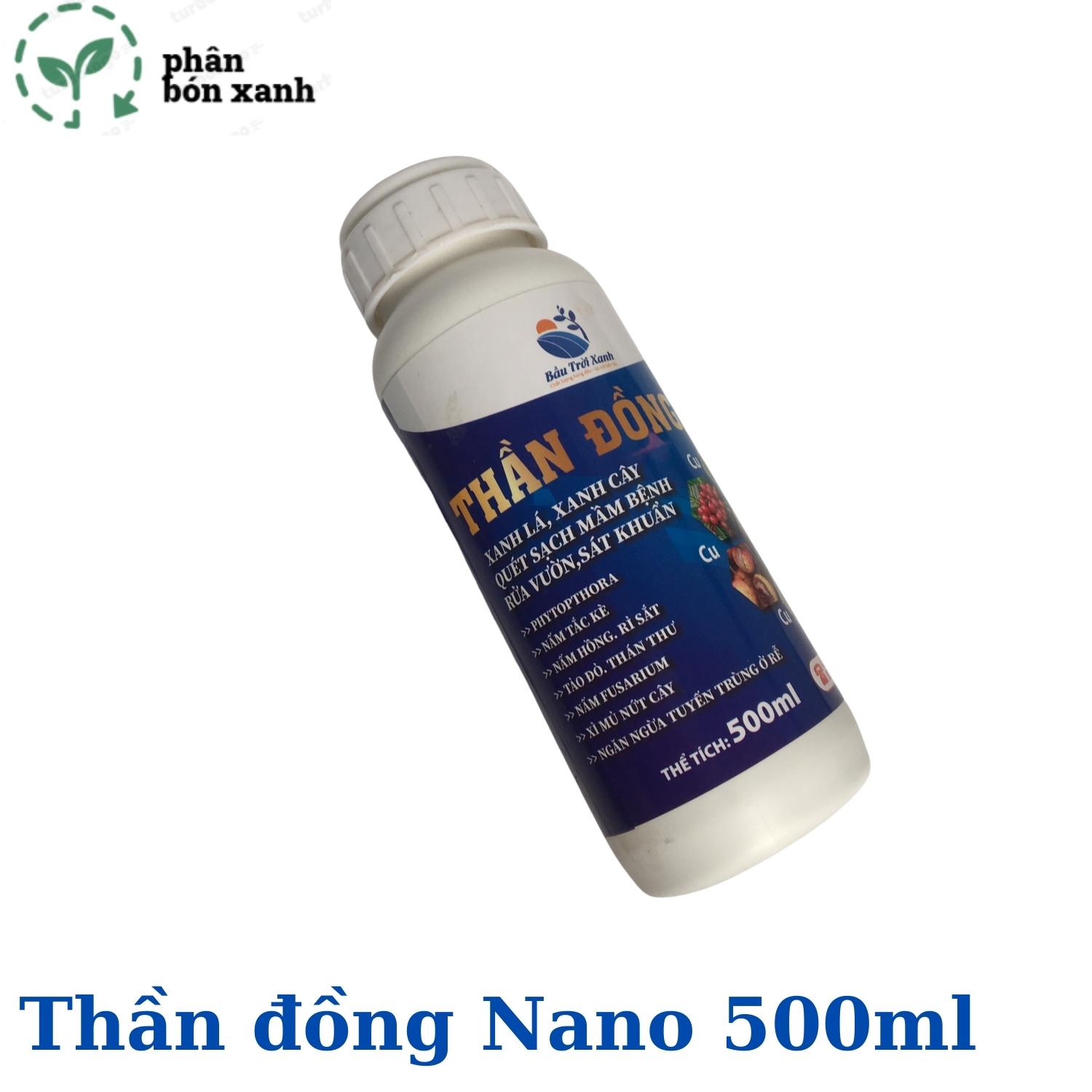 Phân bón đồng nano giúp tốt cây xanh lá, diệt sạch mầm bệnh, sát khuẩn vườn cây, chống vàng lá, thối thân