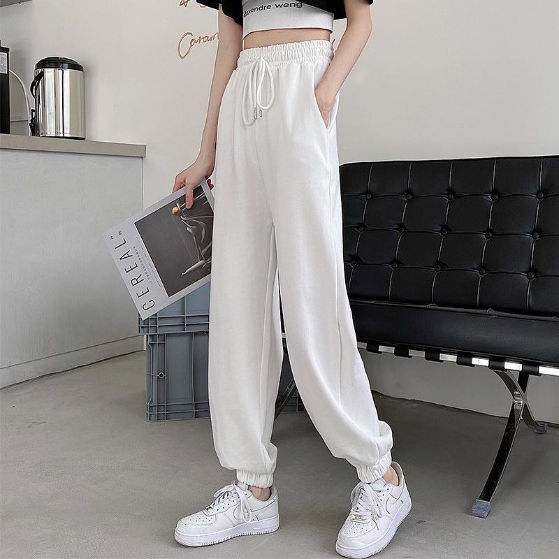 Quần jogger nữ ,quần jogger unisex thể thao,form rộng chất len tổ ong dày dặn, bo gấu, basic phong cách QN003
