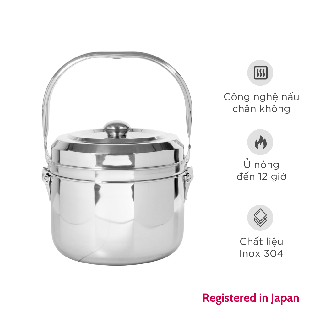 Nồi ủ nhiệt inox 304 Mishio MK289 - Hàng chính hãng