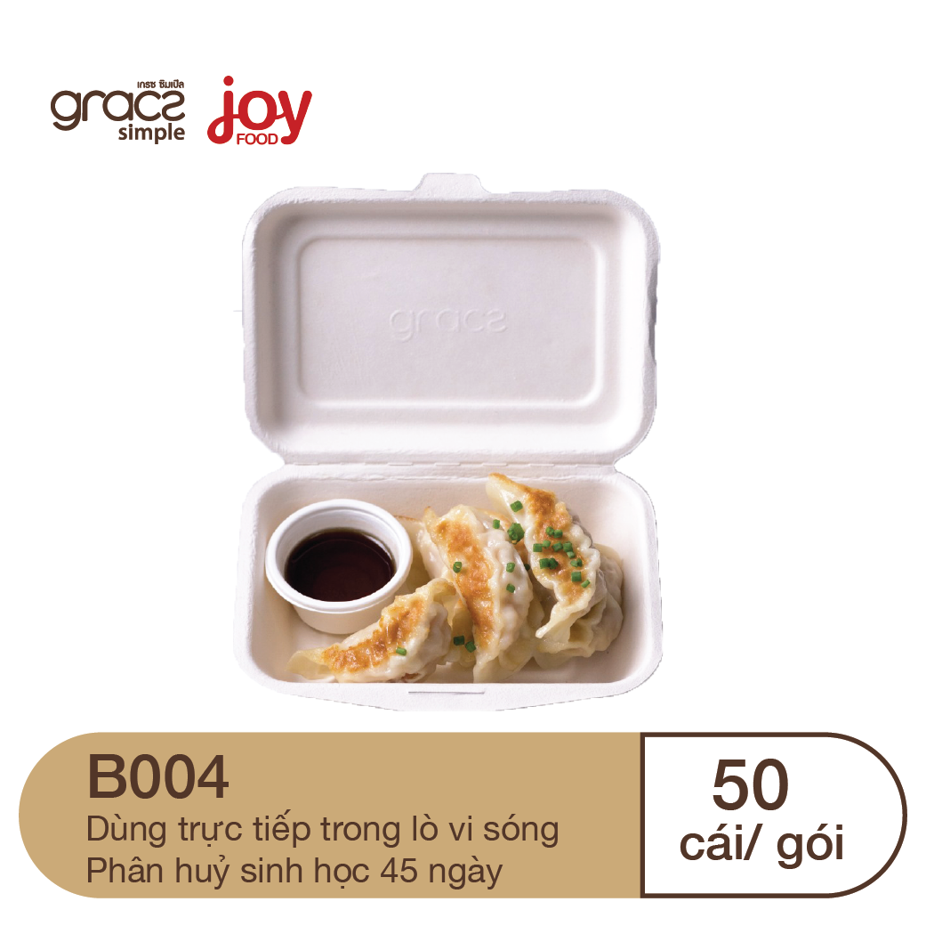 50 hộp bã mía Gracz Thái Lan 1 ngăn 450ml