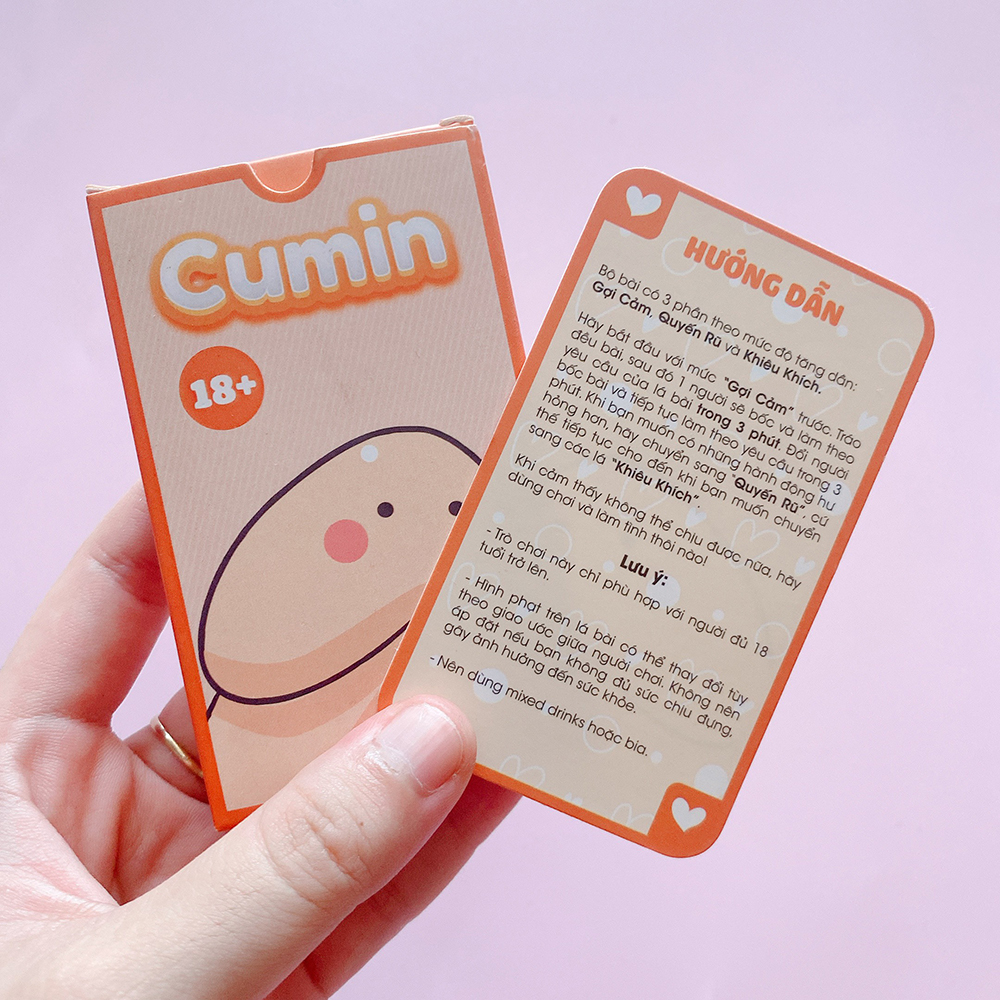 [Che Tên] Bộ Bài Cặp Đôi Cumin Dạo Đầu Cho Cặp Đôi Hẹn Hò 51 Lá Bài Drinking Game Quyến Rũ Cho Tình Yêu Cháy Bỏng