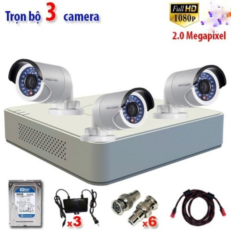 Trọn Bộ Camera Hikvision 2MP DS-2CE16B2-IRP HD 1080P -Hàng Chính Hãng