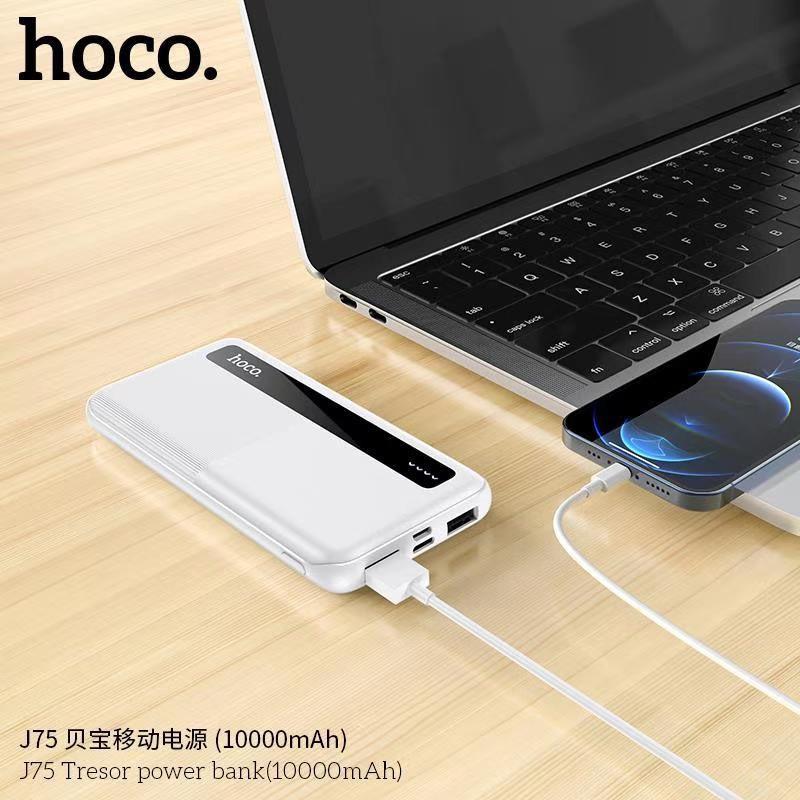 Hình ảnh Pin sạc dự phòng Hoco J75 10000mAh 2 cổng Input/Output max 2A,HÀNG CHÍNH HÃNG