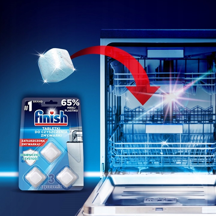 Viên vệ sinh máy rửa bát FINISH ( VỈ 3 VIÊN - ĐỨC CHÍNH HÃNG)