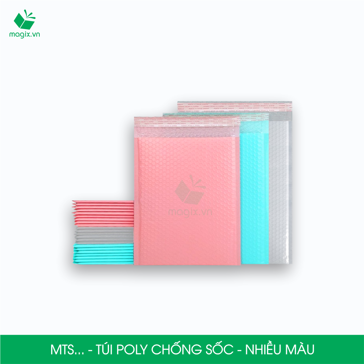 Hình ảnh MTS0A MTS0AH - 16x14cm - COMBO 25 TÚI GÓI HÀNG CHỐNG SỐC BỌC BÓNG KHÍ - NHIỀU MÀU