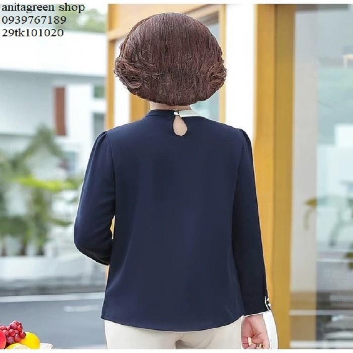Tk101020-ÁO SƠ MI NỮ PHỐI MÀU THANH LỊCH