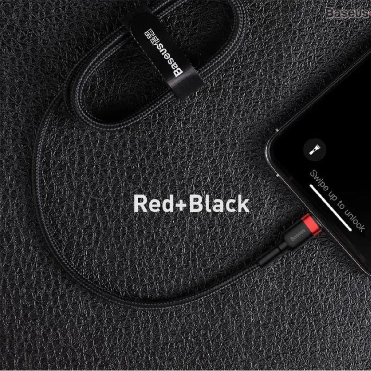 Cáp sạc Baseus Cafule data cable type C to iP 18W CATKLF nhanh truyền dữ liệu type-C to IP - hàng chính hãng