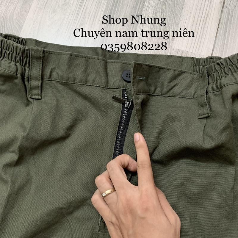 Quần kaki túi hộp nam trung niên lính mỹ cực ngầu hàng đẹp co giãn