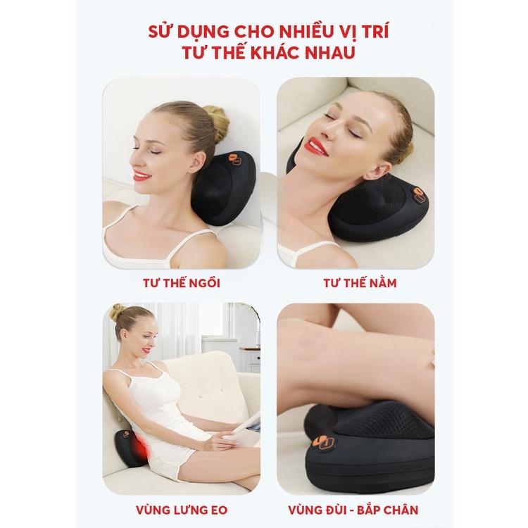 Máy Massage Cổ vai gáy Toshiko TG88, bi massage chuyên biệt, nhiệt hồng ngoại lên 40 độ giúp giải tỏa đau mỏi cổ vai gáy, lưng eo