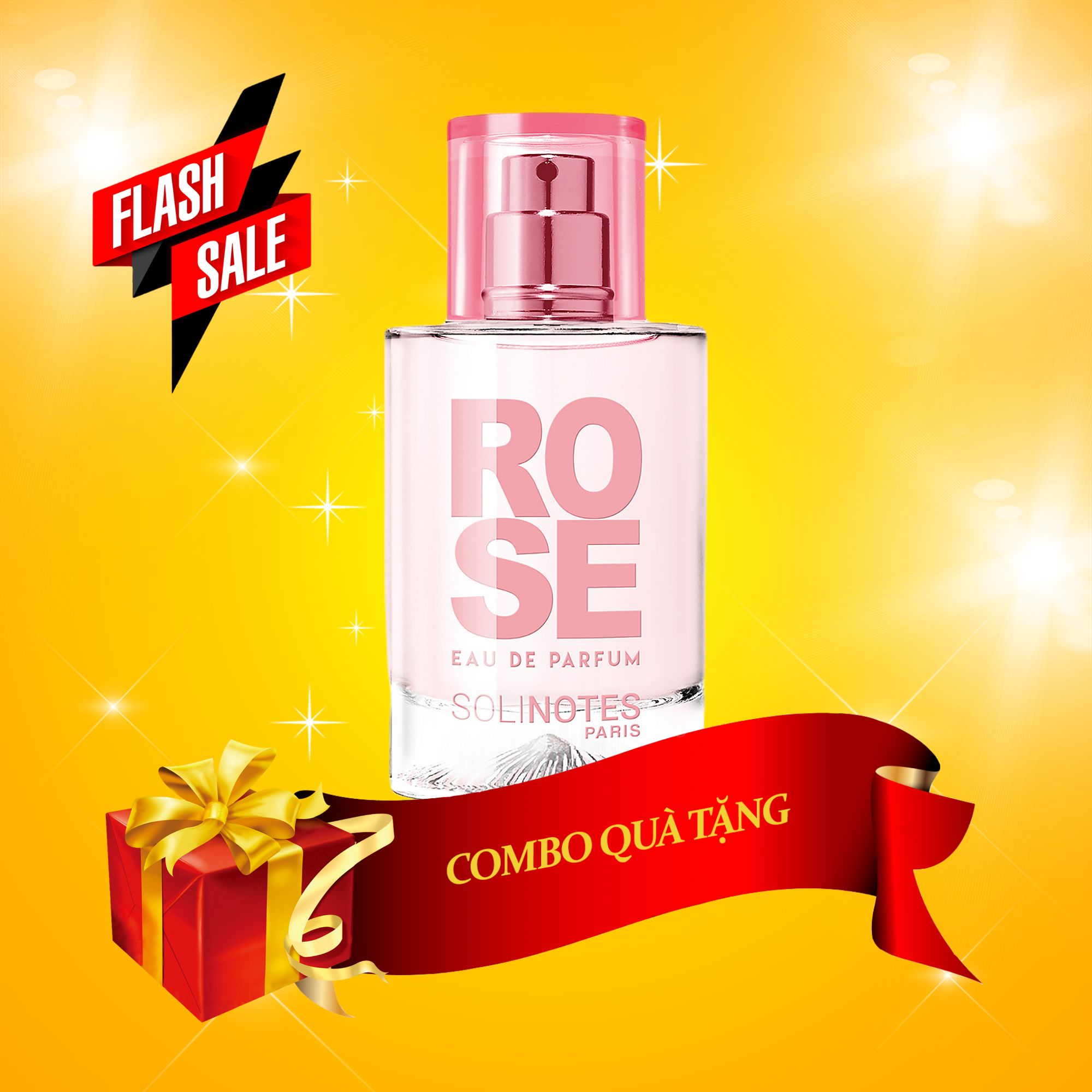 Nước hoa hồng Pháp Rose 50ml - Nước hoa Nữ quyến rũ hãng Solinotes