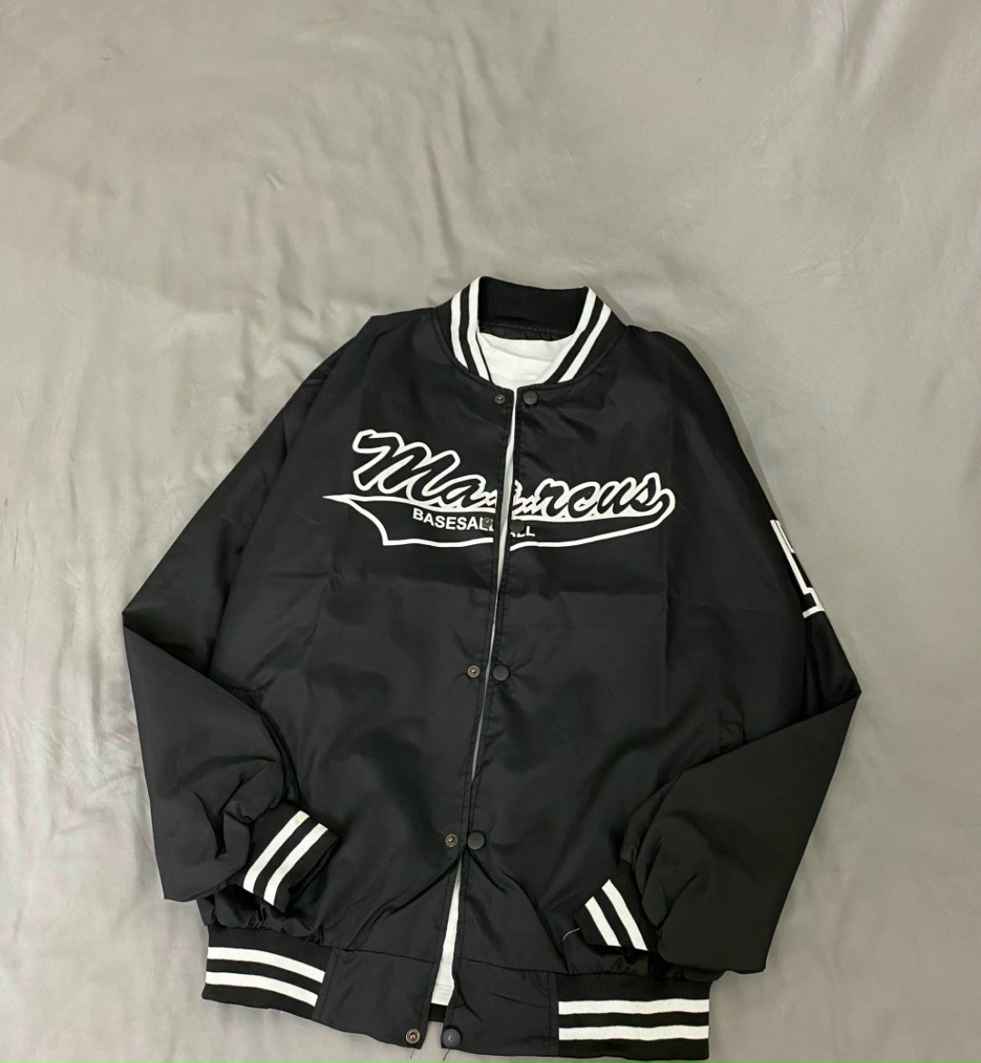 Áo Khoác Bomber Dù Gió MARCUS - FRESHIP Unisex - Kiểu Bóng Chày Số 17 Nam Nữ Cute