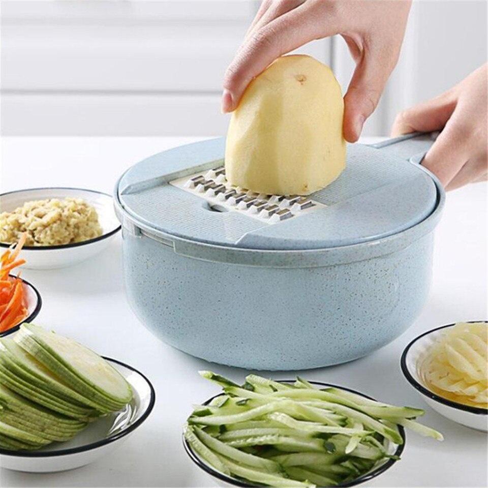 Kitchen Multi-Function Tool Shredder Home Vegetable Radish Potato Wire Mandoline Slicer Stainless Steel Cutter Cheese Grater New