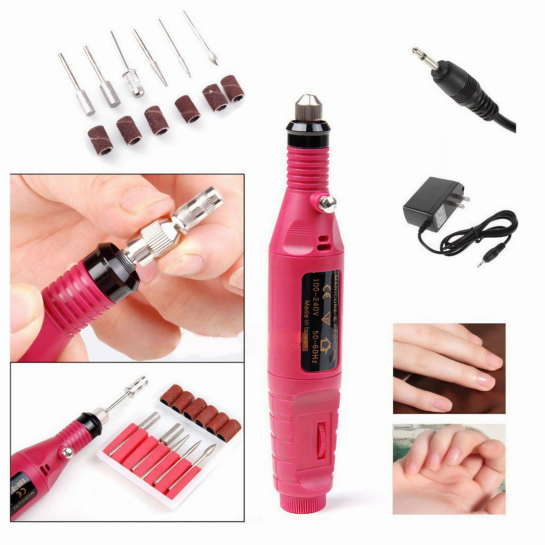 Máy mài nail YQ100 làm móng chuyên dụng, 6 đầu tháo lắp dễ dàng tốc độ mạnh mẽ - Hàng chính hãng