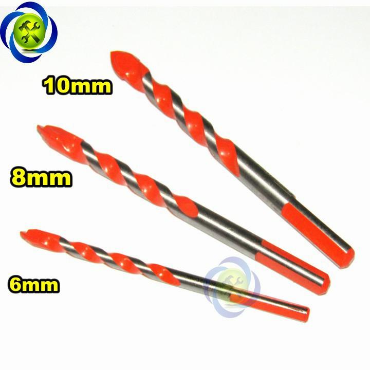 3 mũi khoan gạch men 6mm - 8mm - 10mm