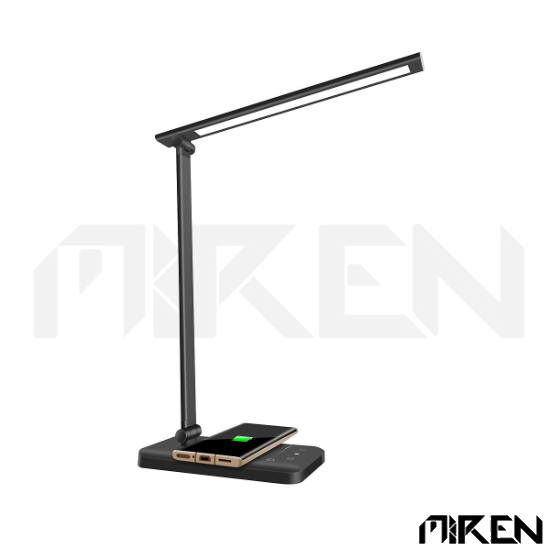 Đèn Bàn Học Đọc Sách Làm Việc LED Cảm Ứng Bảo Vệ Mắt - Chống Cận – 5 Cấp Độ Điều Chỉnh - Gập 2 Chỗ Tiện Lợi Cho Học Sinh - Sinh Viên - Văn Phòng (Màu Đen)