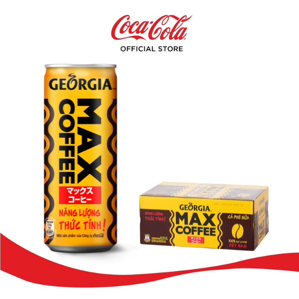 Thùng 24 Lon Cà Phê Georgia Max Coffee 235ml/Lon