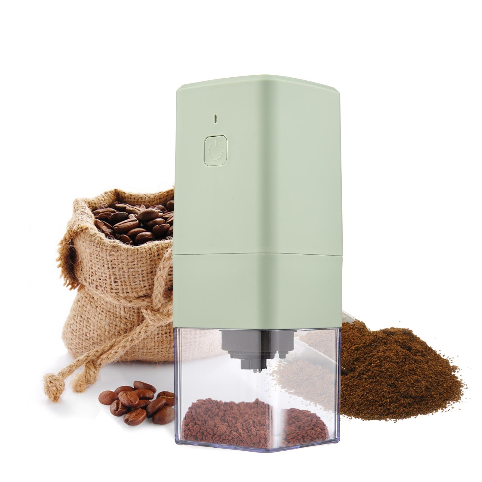 Máy xay cà phê Mini Electric BURR di động có thể điều chỉnh với buồng chứa tháo rời, xay mịn