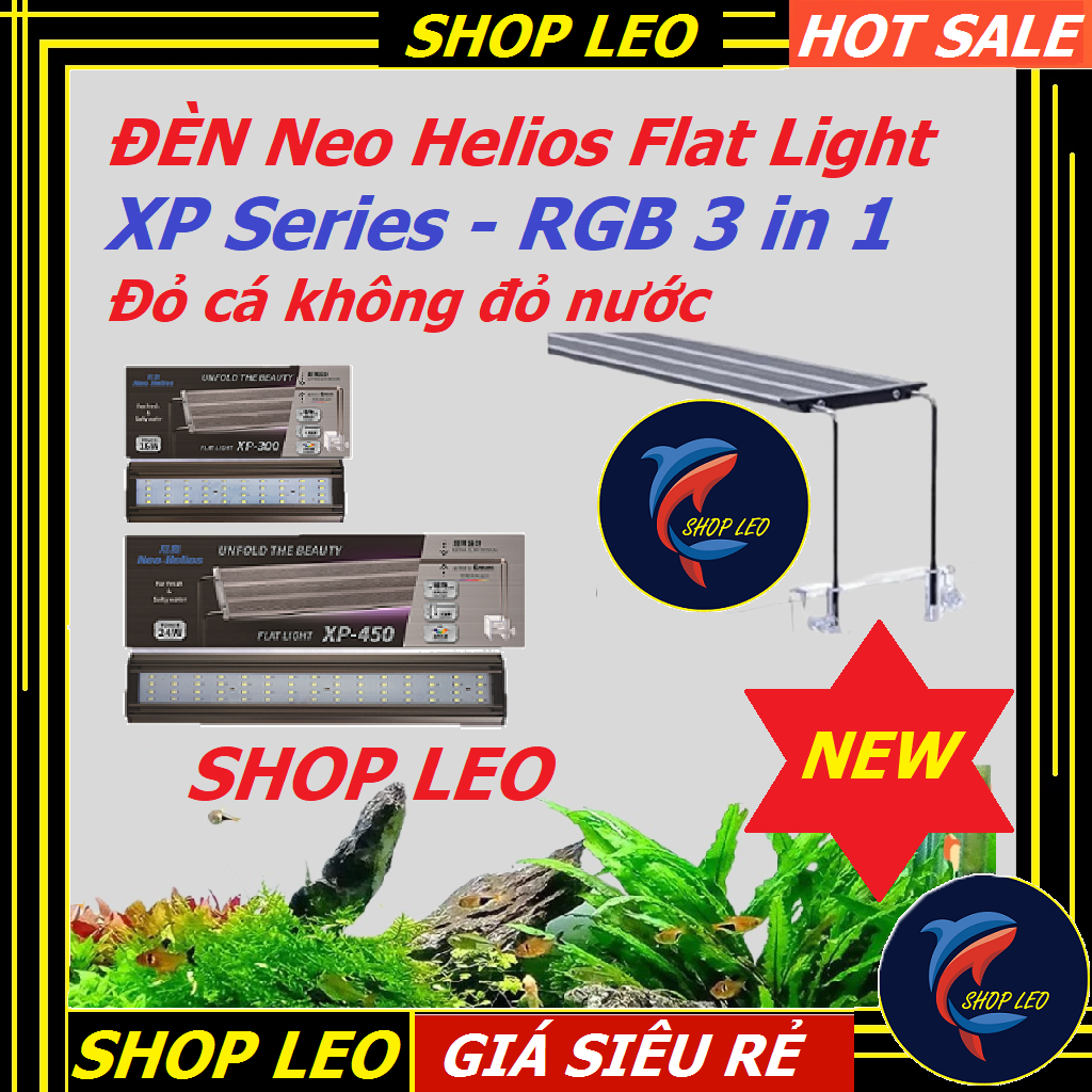 Đèn Neo Helios Flat Light XP  - đèn cho bể Đèn thủy sinh - đèn đỏ cá không đỏ nước-shopleo