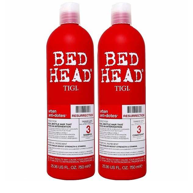 CẶP DẦU GỘI XẢ TIGI TÁI SINH SỐ 3 MÀU ĐỎ 750ML( không có tem phụ- không xuất hóa đơn đỏ )