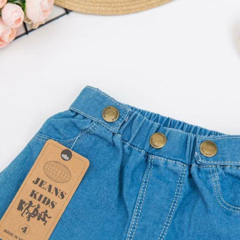 (Size 17-45kg) Quần Jean Giấy Cao Cấp Mềm Mát Co Giãn 4 chiều Bé Gái