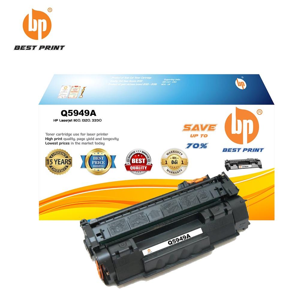 Hộp mực in BEST PRINT Q5949A dùng cho máy in HP Laserjet 1160, 1320, 3390 HÀNG CHÍNH HÃNG