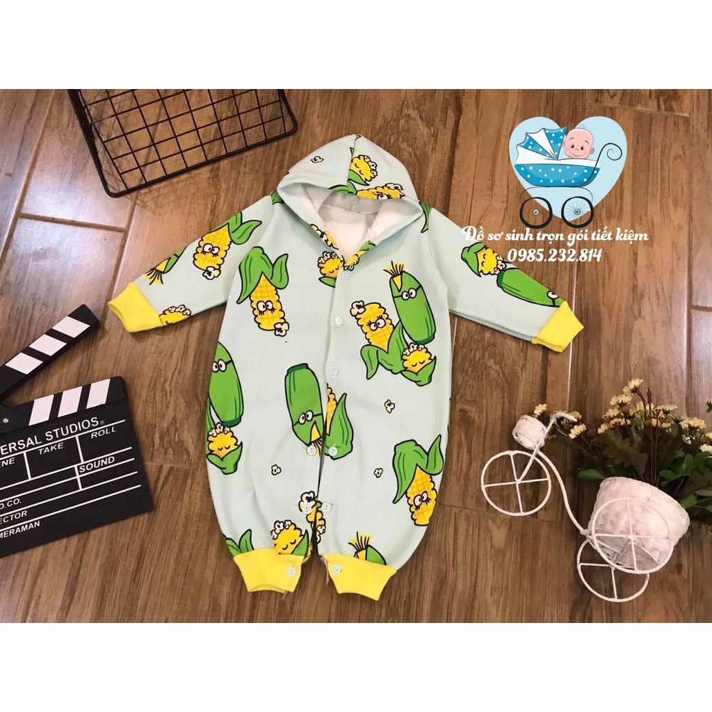 BODY LÔNG LÓT NỈ CÓ MŨ SIZE 4-10KG