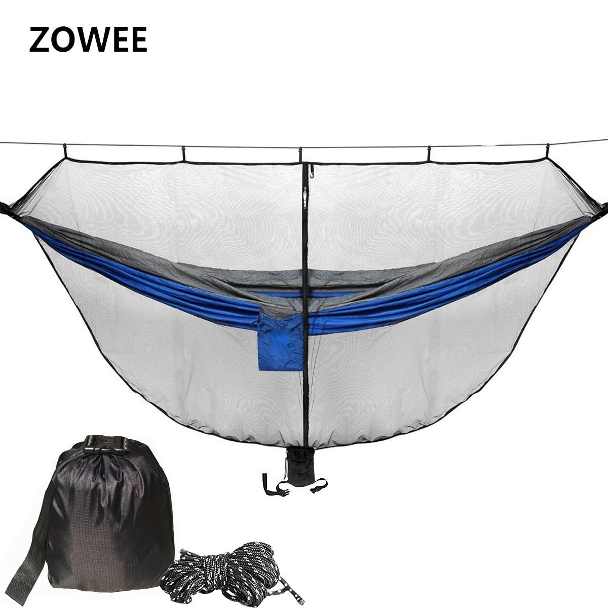 Di Động Võng Lưới Chống Muỗi Cắm Trại Sinh Tồn Vườn Săn Bắn Giải Trí Hamac Du Lịch Đôi Người Hamak