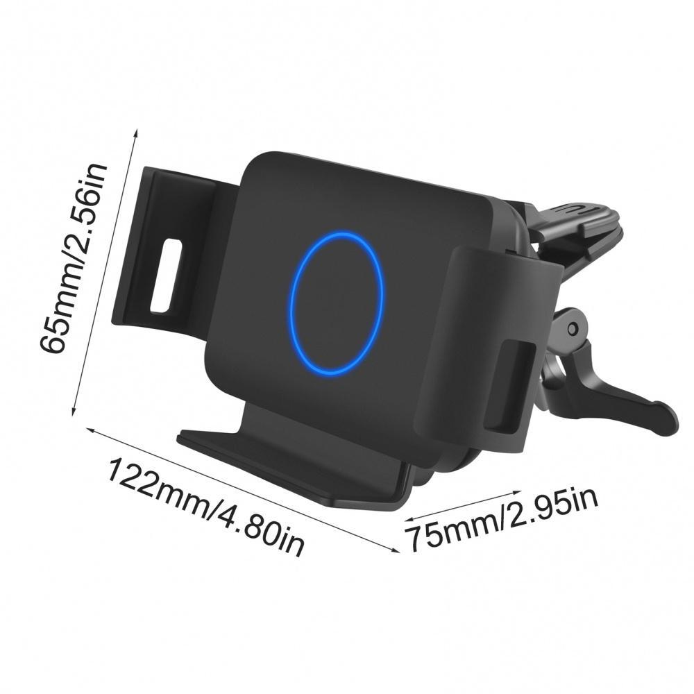 Đế sạc nhanh không dây Qi 15W thích hợp cho Samsung Galaxy Z Fold 3 2 iPhone sử dụng trên xe hơi