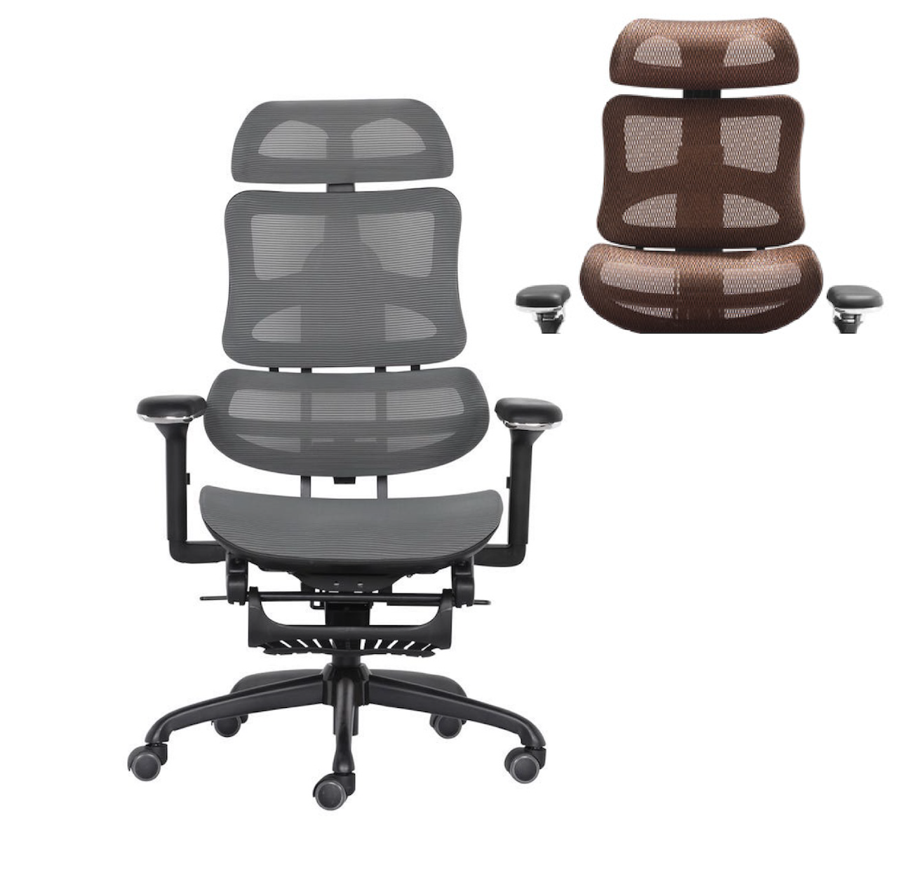 Ghế làm việc chân xoay ngả lưng thư giãn có gác chân AMA-CM-B187A-1