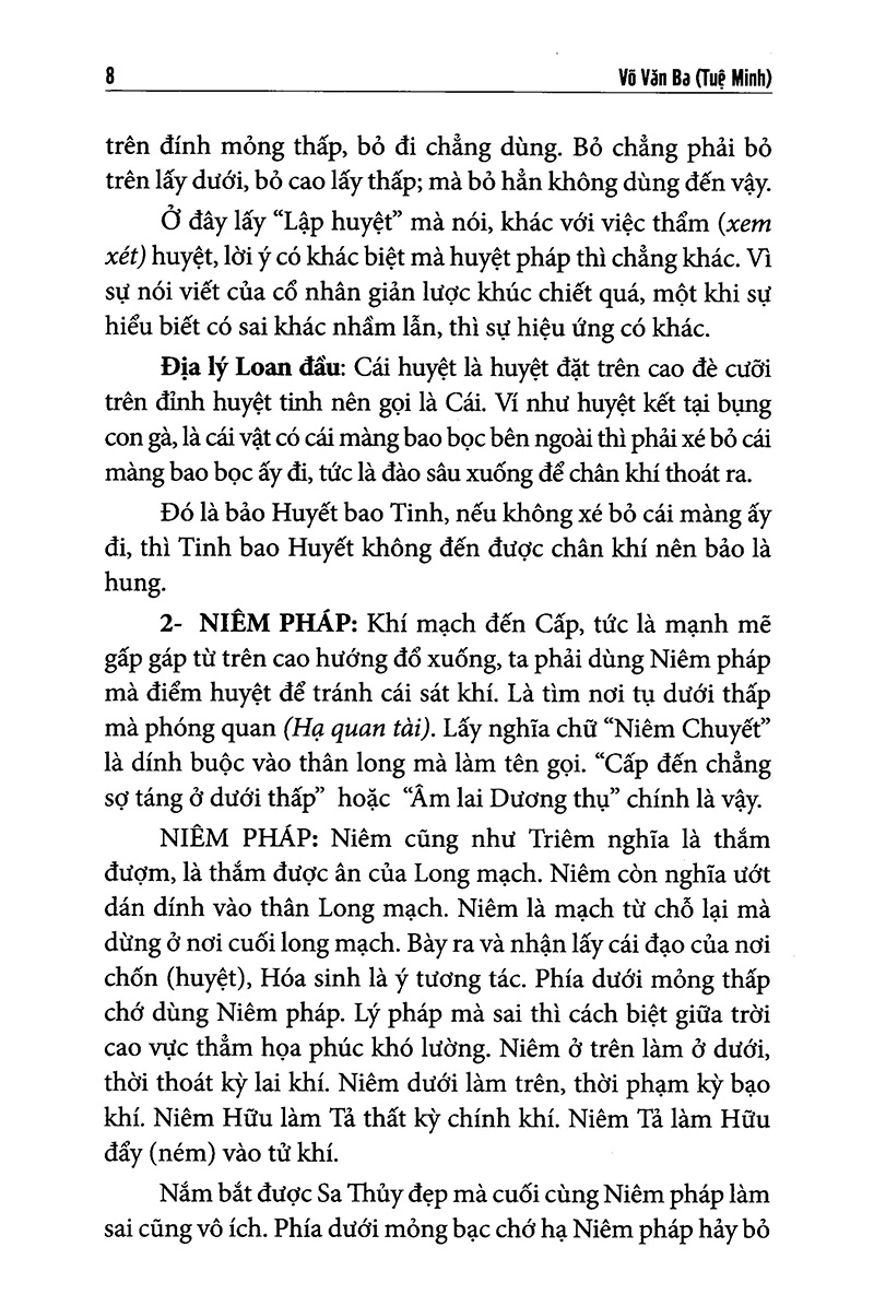 Quyết Địa Tinh Thư - Điểm Huyệt Bộ - Tập 2 - Võ Văn Ba