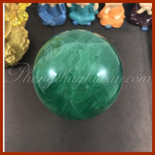 Bi Cầu Thạch Anh màu Xanh lá