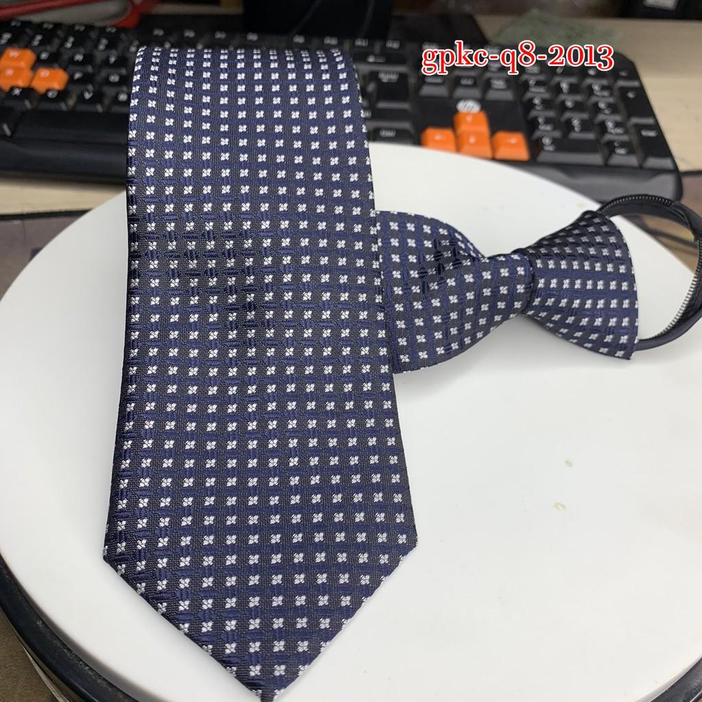 Cavat nam 8cm thắt sẵn dây kéo hàng 3 lớp lót silk mẫu mới 2020 dành cho trung niên loại 1 Giangpkc Q1-Q18