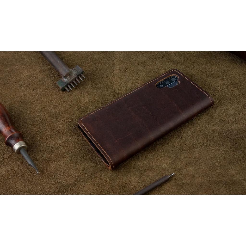 Bao da dành cho Samsung Galaxy Note 10 plus da bò thật