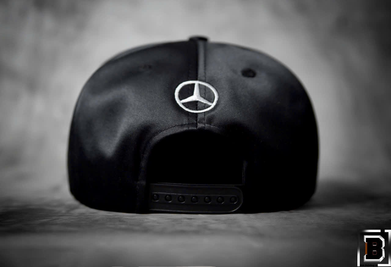 [ Miễn ship / giảm giá ] MŨ NÓN LƯỠI TRAI NAM NỮ SNAPBACK VÀNH PHẲNG MERCEDES CÁ TÍNH - màu đen