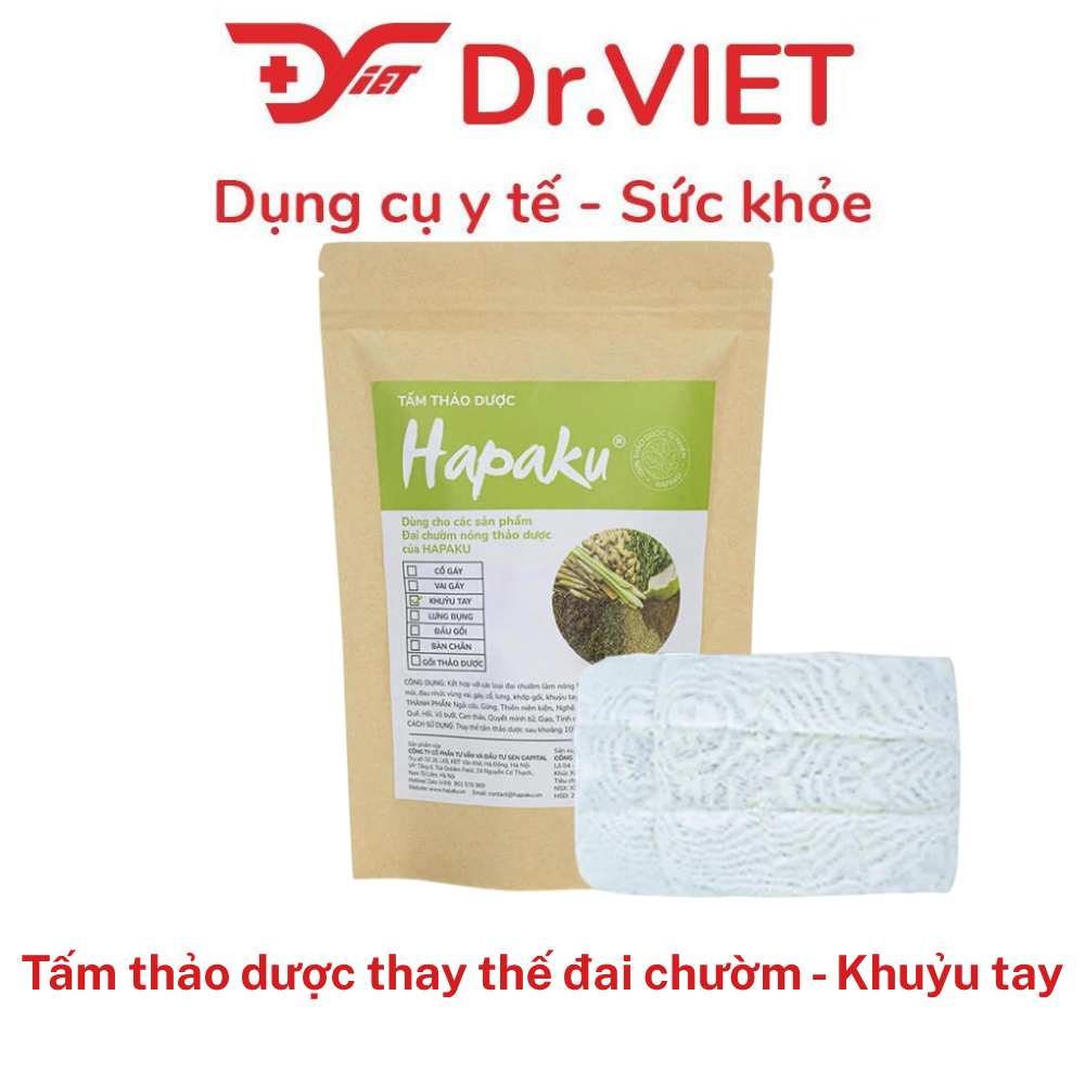 Đai chườm nóng thảo dược Khuỷu tay Hapaku