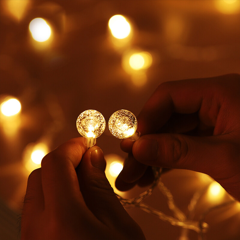 CAMEL CROWN Đèn cắm trại ngoài trời Đèn LED tròn Giáng sinh Bóng đèn pin Nguồn điện Đèn vòng hoa